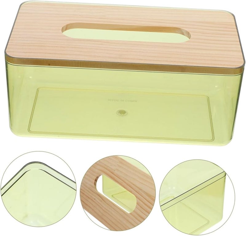 Modern Tissue Box Holder Multifunctional Storage Cover Living Room Decor Black - Image 4